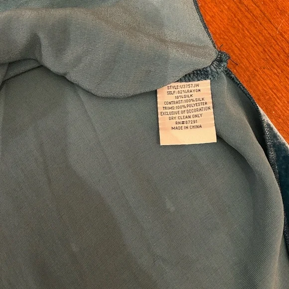 Johnny Was Teal Embroidered Tunic - Picture 6 of 6